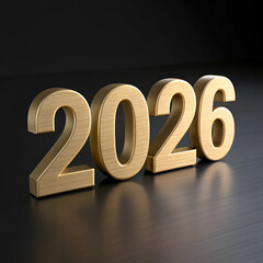 Luxury Gold 2026 Text Design