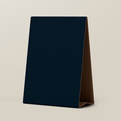 Table tent, black 3D design