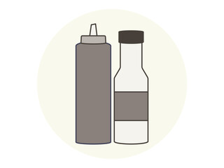 Hot sauce icon. Restaurant icon design. Simple vector icon. Vector illustration.