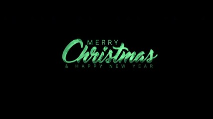 Green festive text for christmas new year, perfect for holiday greeting cards, social media posts, marketing materials. - Powered by Adobe