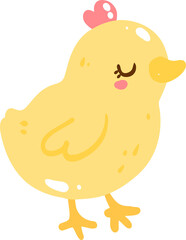 Cute Yellow Chick Graphic