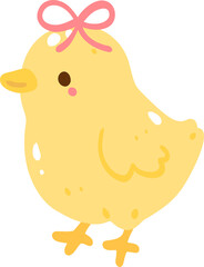 Cute Yellow Chick Graphic