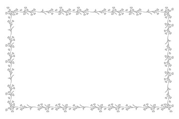 Vintage ornamental patterned decorative frame design element