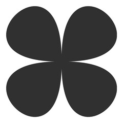 Fototapeta premium Geometric flower png sticker, abstract shape, transparent background