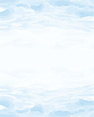 A blue watercolor background with gentle, blended brush strokes creating a fresh and calming texture. Sky 