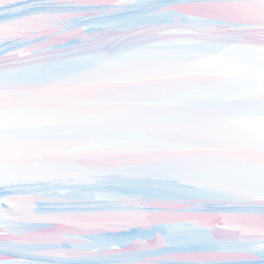 A sky blue and pink watercolor background with gentle, blended brush strokes creating a fresh and calming texture. Light tones 