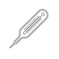meat thermometer coloring page line art