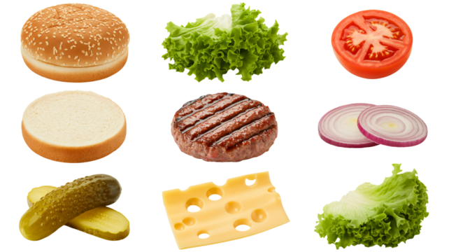 Craft your perfect burger with fresh ingredients for ultimate flavor