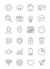 Fototapeta premium set of icons