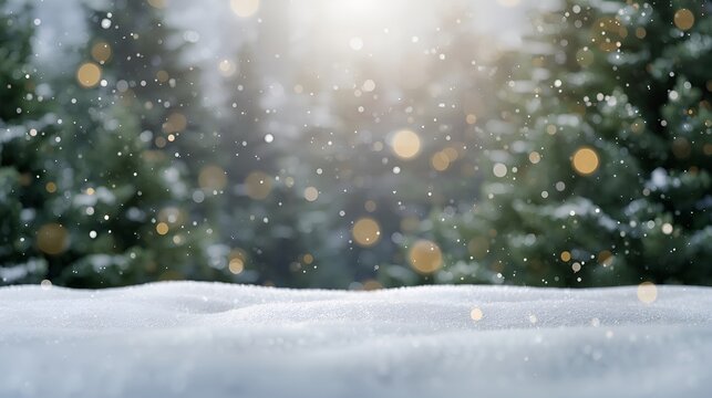 Minimalist Gift Display on Snowy Marble Stand  