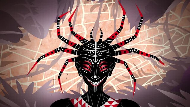 anansi african spider god in the jungle