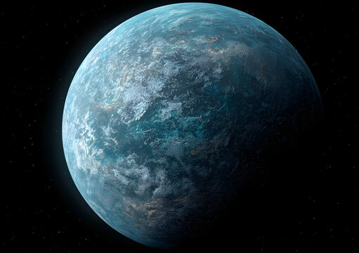 blue planet in space