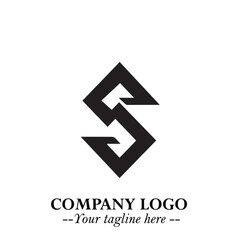 Sleek Electrical Logo Symbol on a Clean White Background for Modern Branding Design Elements Art