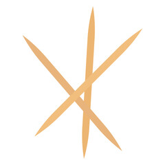 tooth stick sign symbol vector template icon