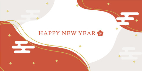 お正月のバナー　和風背景