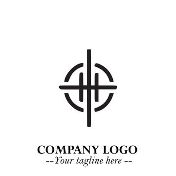 Sleek Electrical Logo Symbol on a Clean White Background for Modern Branding Design Elements Art