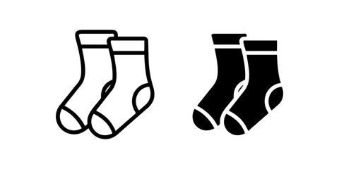 Socks outline and pictogram Icon Clothing Apparel Footwear Fashion Casual Minimal Modern Designfor socks, clothing, apparel.