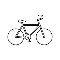 “Bicycle Icon – Minimal Line Art Bike Illustration for Transport & Fitness Design”