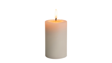 Warm glowing candle flame creating peaceful ambiance for relaxation and meditation