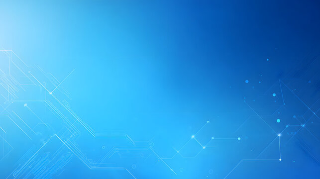 Blue Digital Circuit Background