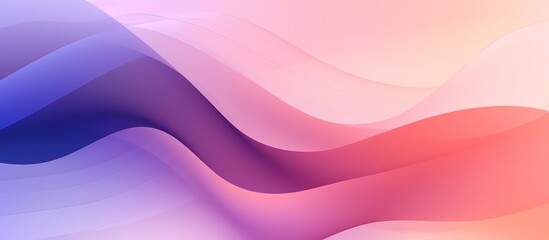 Abstract flowing waves of purple and pink gradient background.