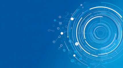 Tech Network Circles Abstract