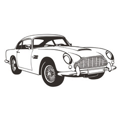 Classic Car Outline