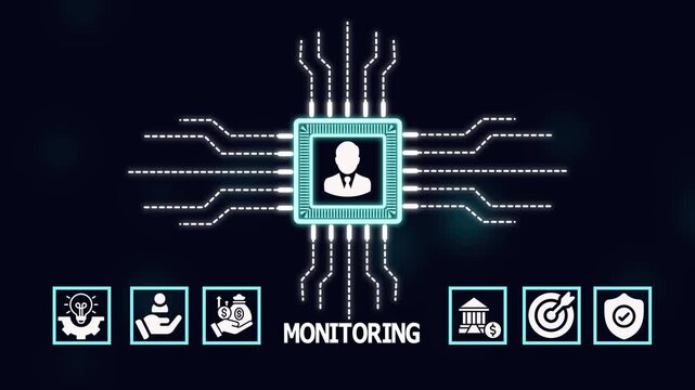 Business monitoring and real-time analytics technology for performance tracking, systematic evaluation and operational visibility with strategic data control system.