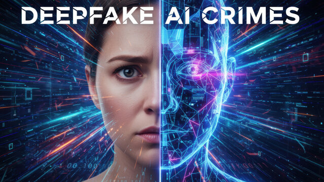 Deepfake technology and AI crimes create complex challenges in digital identity verification and cybersecurity threats in modern society