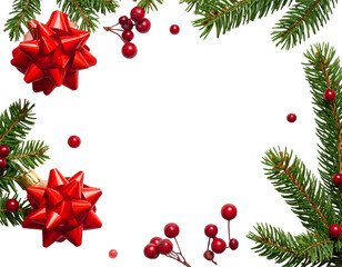 Christmas greeting cards background isolated on transparent png