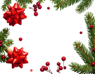Christmas greeting cards background isolated on transparent png