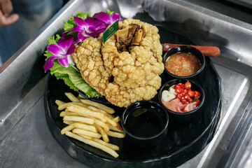 Crispy German Pork Knuckle, Thai food