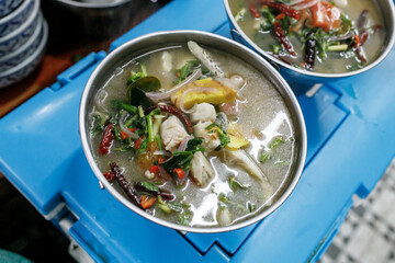 Thai herbal fish tom yam, Thai food