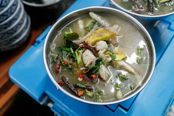 Thai herbal fish tom yam, Thai food