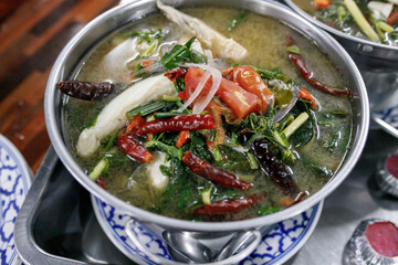 Thai herbal fish tom yam, Thai food