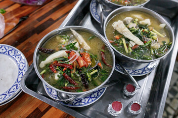 Thai herbal fish tom yam, Thai food