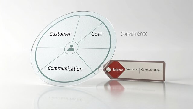 Visual Representation of Customer Communication and Cost Efficiency in Business Strategy for Enhanced Convenience