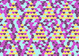 幾何学的なタイル模様 背景