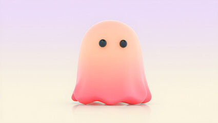 Portrait of a peaceful young girl with curly hair and glasses, smiling with eyes closed while listening to music on headphones against a pastel background, Generative AI