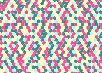 幾何学的なタイル模様 背景