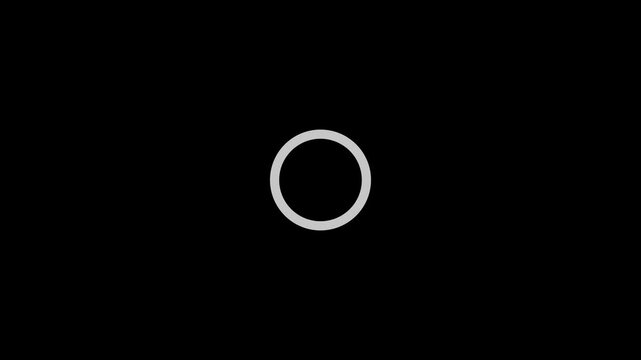 Dynamic dash circular loading icon animation with progress bar and spinning elements