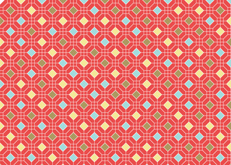 幾何学的なタイル模様 背景