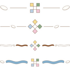 명절 테두리 구분선