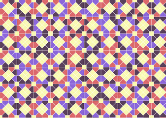 幾何学的なタイル模様 背景