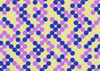 幾何学的なタイル模様 背景