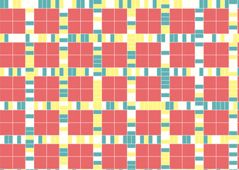 幾何学的なタイル模様 背景