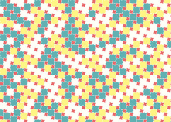 幾何学的なタイル模様 背景