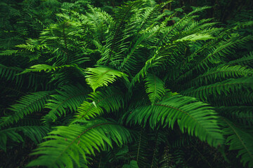 fern leaves in the forest