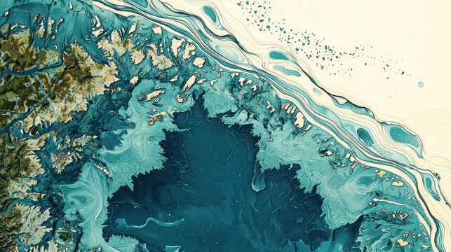 A clean modern layout highlighting that the Bay of Fundy has the world&acirc;&euro;&trade;s highest tides, stylized map 