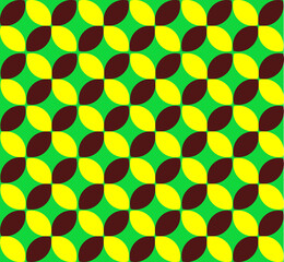 A seamless kawung batik pattern featuring elegant oval motifs arranged in a balanced geometric layout, ideal for textile design, backgrounds, and modern traditional-inspired visuals.